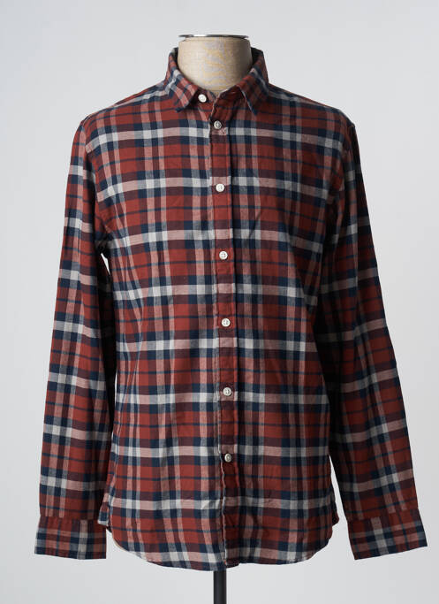 Cămașă cu mâneci lungi maro SELECTED bărbat