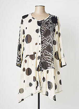 Vestă cu mâneci lungi bej G!OZE femeie