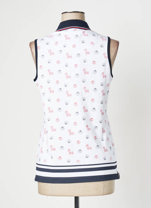 Polo alb JOY OF LIFE femeie