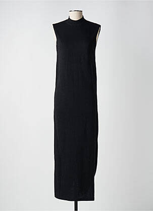 Rochie pulover croială dreaptă fără mâneci negru GENESIS femeie