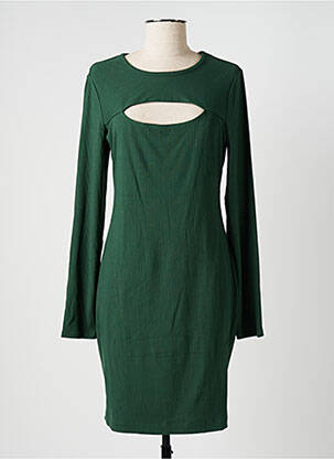 Rochie scurtă mâneci lungi mâneci lungi verde GUESS femeie