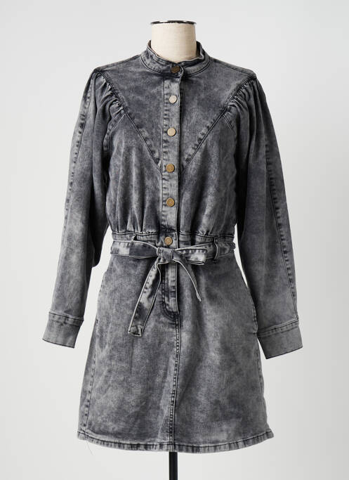 Rochie scurtă mâneci lungi mâneci lungi gri IMPREVU femme