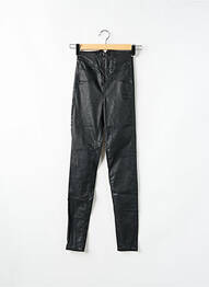 Pantalon slim talie înaltă talie înaltă negru GUESS femeie
