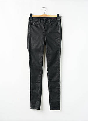 Pantalon slim țesătură acoperită mărime normală negru GUESS femeie
