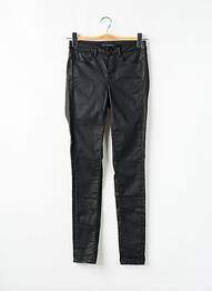 Pantalon slim țesătură acoperită mărime normală negru GUESS femeie