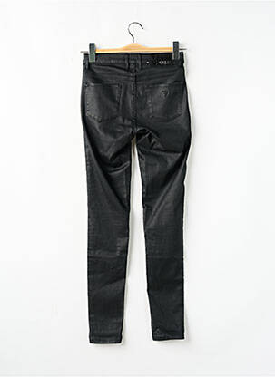 Pantalon slim țesătură acoperită mărime normală negru GUESS femeie