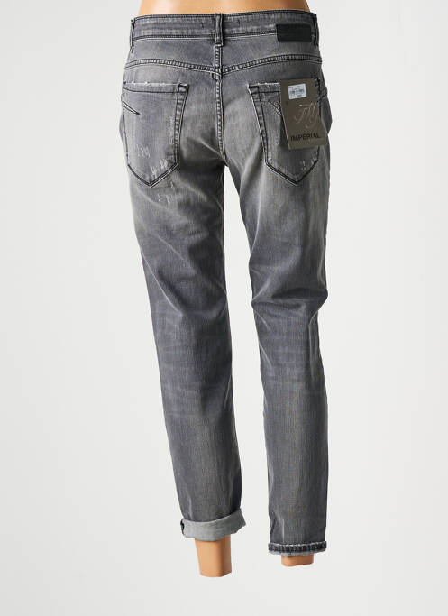 Blugi cu croială slim efect uzat decolorat mărime normală gri IMPERIAL femme