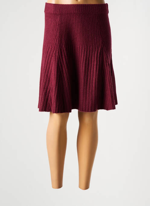 Fustă midi roșu GUESS femeie