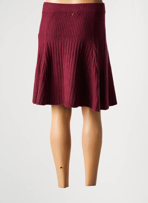 Fustă midi roșu GUESS femeie