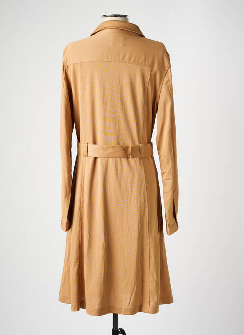 Rochie midi bej GUESS femeie