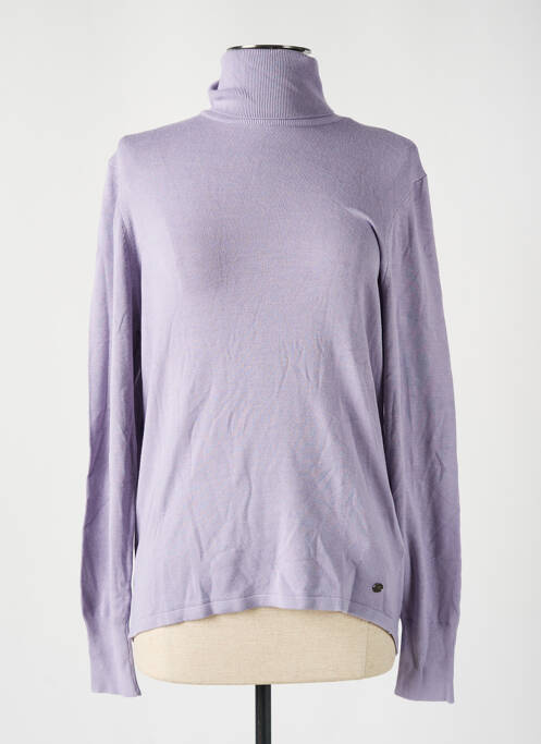 Pulover cu guler înalt violet MUSTANG femeie