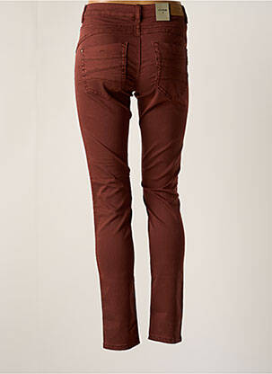 Pantalon drept talie elastică maro CREAM femeie