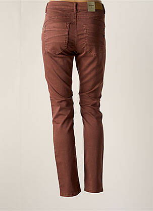 Pantalon drept talie elastică maro CREAM femeie