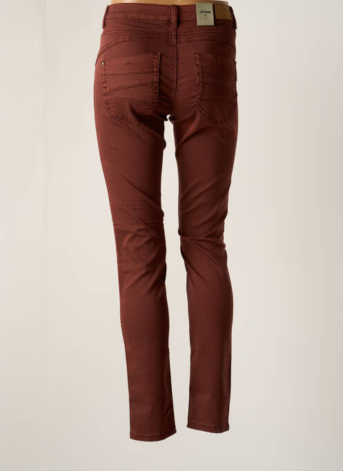 Pantalon drept talie elastică maro CREAM femme