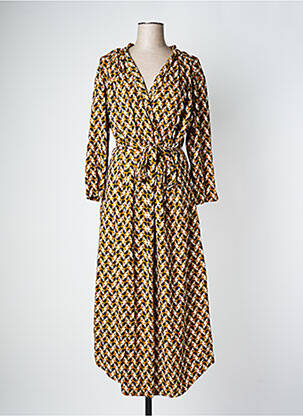 Rochie lungă maro BLUTSGESCHWISTER femeie