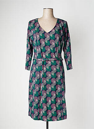 Rochie midi mâneci lungi mâneci lungi albastru 4 FUNKY FLAVOURS femeie