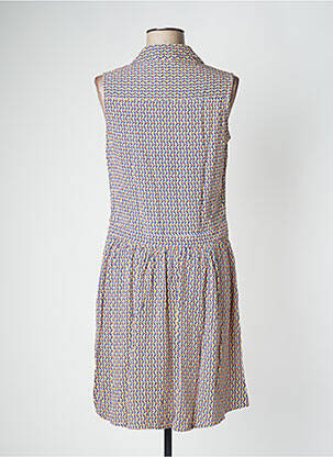 Rochie midi mâneci scurte mâneci scurte albastru PRINCESSE NOMADE femeie