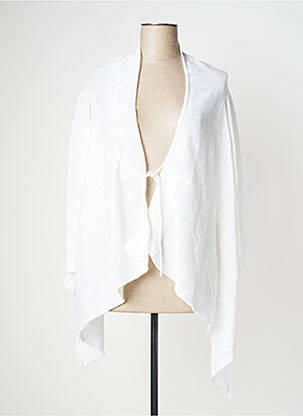 Vestă cu mâneci lungi alb KOKOMARINA femeie