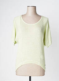 Pulover elasticitate mâneci scurte verde MAIS IL EST OU LE SOLEIL femeie