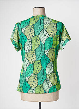 Tricou imprimeu fantezie mâneci scurte verde CISSI OCH SELMA femeie