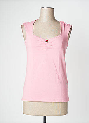 Tricou elasticitate mâneci scurte roz BLUTSGESCHWISTER femeie