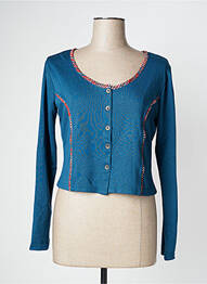 Jachete casual guler rotund albastru PRETTY VACANT femme