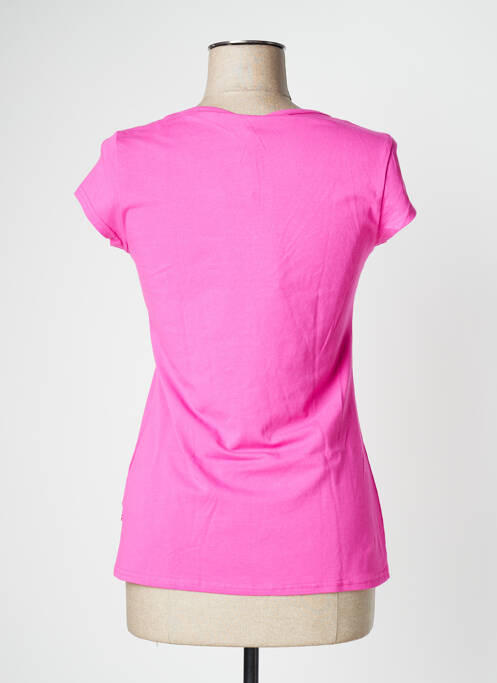 Tricou elasticitate mâneci scurte roz BLUTSGESCHWISTER femme