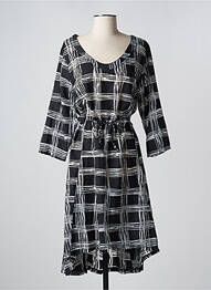 Rochie midi mâneci 3/4 mâneci 3/4 negru G!OZE femme