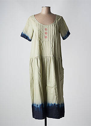 Rochie lungă verde VINTAGE POESY femeie