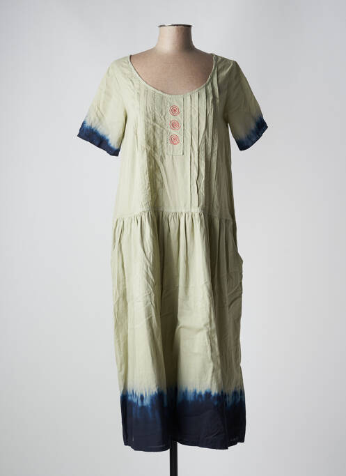 Rochie lungă verde VINTAGE POESY femeie