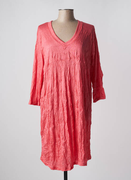 Rochie midi roz POISSONS BLANCS femeie