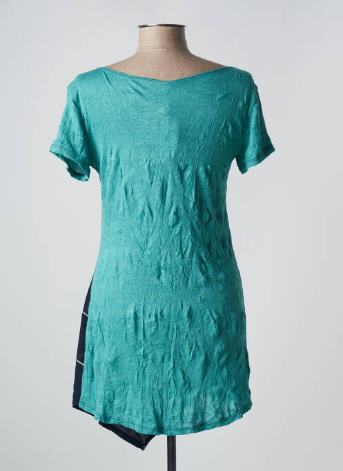 Tunică mâneci scurte albastru POISSONS BLANCS femeie