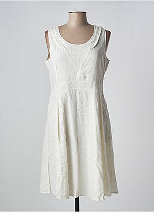 Rochie midi alb MAIS IL EST OU LE SOLEIL femeie