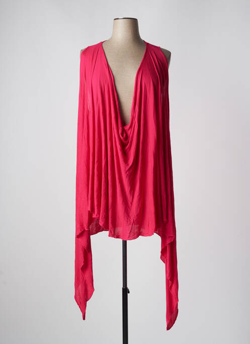 Tunică fără mâneci roz MAIS IL EST OU LE SOLEIL femeie