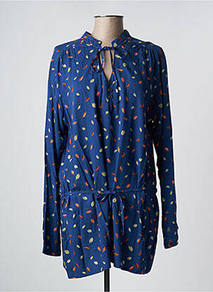 Tunică mâneci lungi albastru PRINCESSE NOMADE femeie