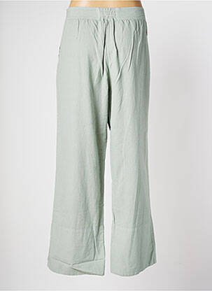 Pantalon larg închidere cu fermoar lateral mărime normală verde VINTAGE POESY femme