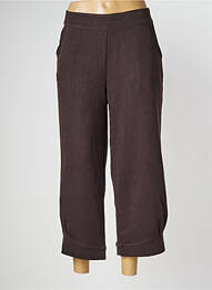 Pantalon trei sferturi elasticitate mărime normală maro NID D'ABEILLE femeie