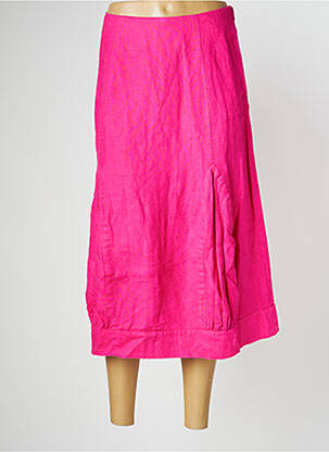 Fustă midi roz KOKOMARINA femeie