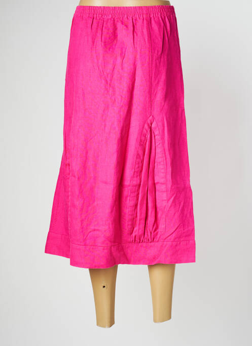 Fustă midi roz KOKOMARINA femeie