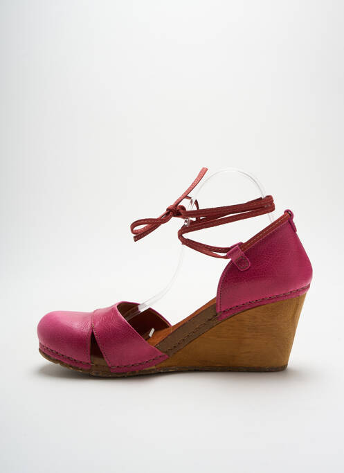 Sandale/Pantofi decupați roz ART femeie