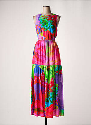 Rochie lungă roz DESIGUAL femeie