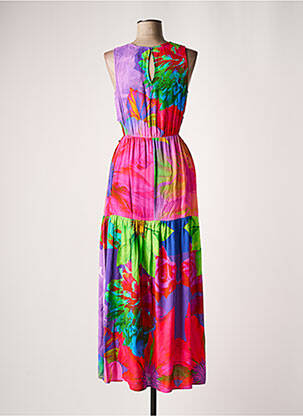 Rochie lungă roz DESIGUAL femeie