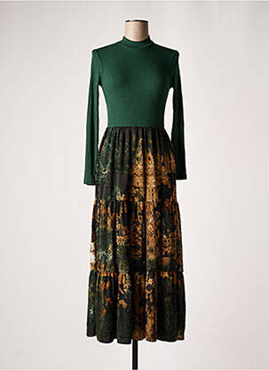 Rochie lungă verde DESIGUAL femeie