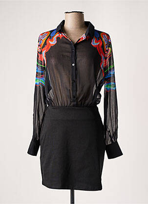 Rochie scurtă negru DESIGUAL femeie