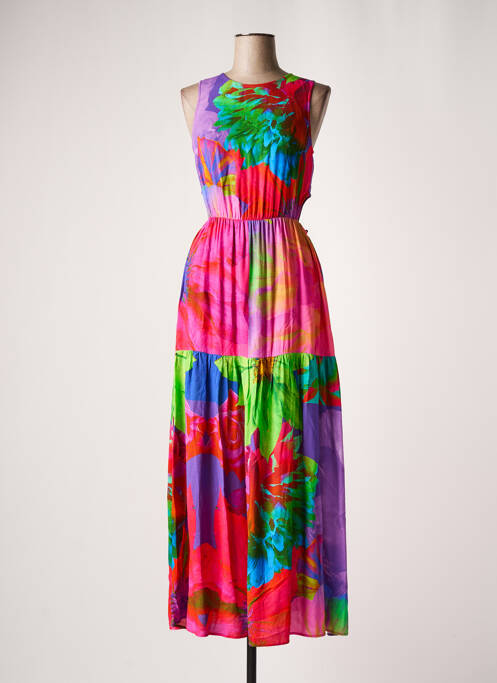 Rochie lungă roz DESIGUAL femeie