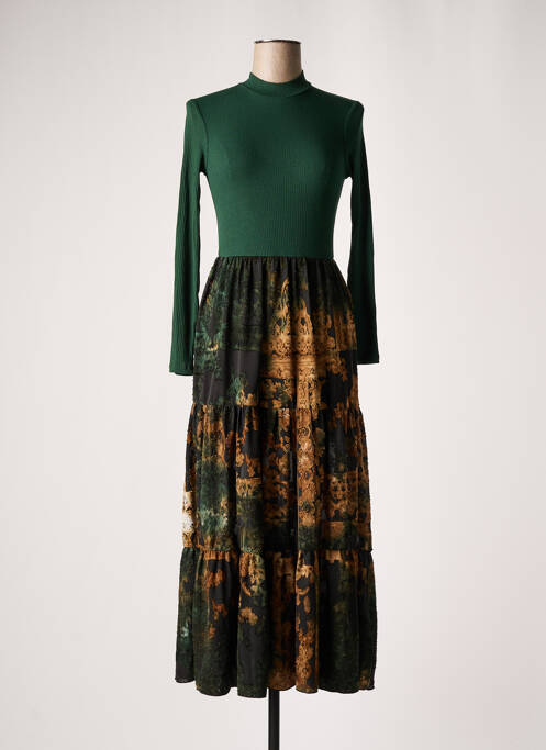 Rochie lungă verde DESIGUAL femeie