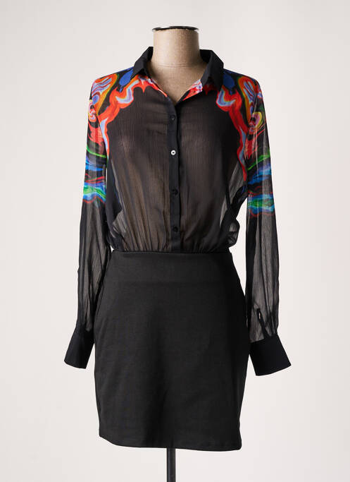 Rochie scurtă negru DESIGUAL femeie