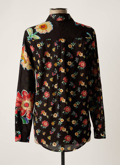Cămașă imprimeu floral mâneci lungi negru DESIGUAL femme