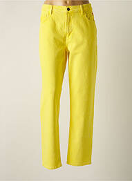 Pantalon drept galben DESIGUAL femme