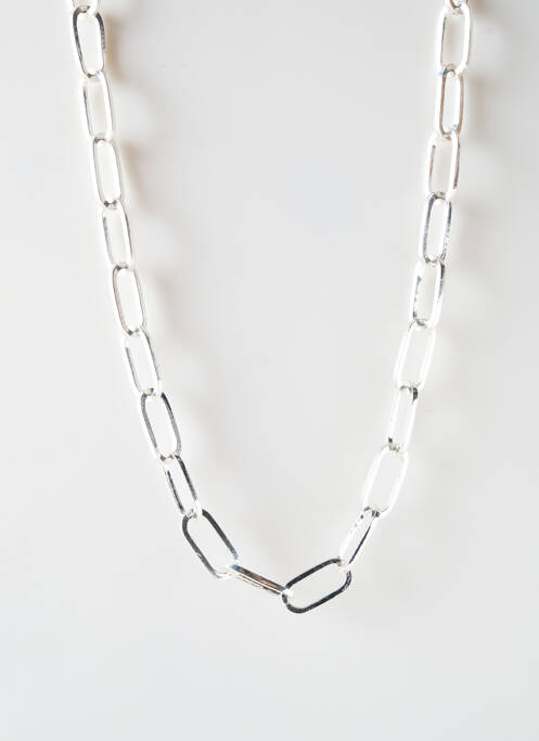 Colier lung argintiu SATINE femeie